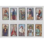 Cigarette cards, two sets, Scottish CWS, Racial Types (25 cards, 2 with slight edge hinge marks to