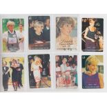 Phone cards, Royalty, Lady Diana Spencer, unissued set of 20 commemorative phone cards, production