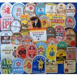 Beer labels, a selection of 36 UK beer labels inc. Tennants Sheffield, Lion Pale Ale, Mercer's