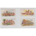 Cigarette cards, Smith's, A Tour Round the World (script backs), 4 cards, nos 25, 29, 34 & 35 (