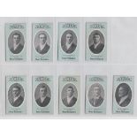 Cigarette cards, Cope's, Noted Footballers (Clips, 120 Subjects), Cardiff, 9 cards, nos 46-54