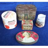 Collectables, Biscuit Tins. Huntley and Palmers 'Continents' biscuit tin circa 1890 (most of pattern