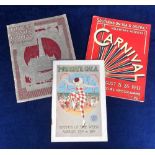 Ephemera, Seaside Gala Programmes. Margate Gala 1923, Southend on Sea Carnival 1933, Blackpool