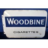 Advertising sign. Enamel double-sided shop sign advertising 'Golden Virginia rolls neater - smokes