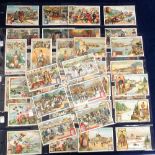 Trade Cards, Liebig, 7 Dutch language sets, Fairs and Markets S894, In Finland S895, Flowers and