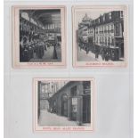 Cigarette cards, Short's, House Views (unnumbered), 'L' size, 3 type cards, Poet's Head Alley