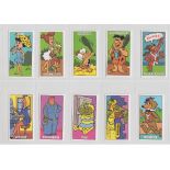 Trade cards, Bassett, (Barratt Division), Hanna Barbera's Cartoon Capers (set, 48 cards) (vg/ex)