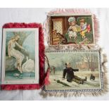 Ephemera, 40+ Victorian Fringed Greetings Cards. Published by Tuck, Ward etc. Many pretty images