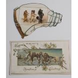 Ephemera, Greetings Cards etc. Approx. 50 animal related Victorian greetings cards. Subjects include