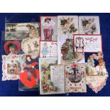 Ephemera, 30+ Valentines Cards. An assortment of Valentine's cards dating from the late 19th,