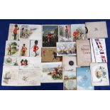 Ephemera, Military & Naval, selection of 20+ greetings cards, Regimental Christmas cards, South