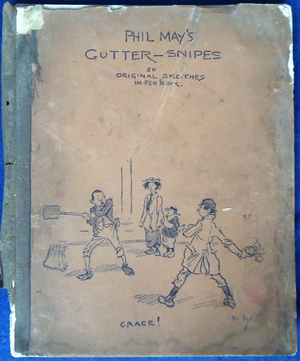 Ephemera, A copy of 'Phil May's Gutter-Snipes 50 Original Sketches In Pen & Ink' circa 1896 (age - Image 2 of 4