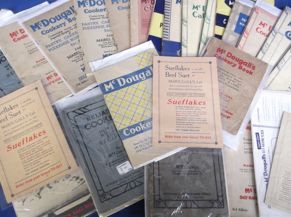 Food Advertising Ephemera, 30+ early 20th C recipe booklets and leaflets relating to McDougall's