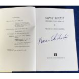 Autographed book, Francis Chichester 'Gipsy Moth Circles the World', first edition 1967, signed to