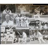 Cricket Press Photographs, collection of approx. 110 b/w press photos, 8x10" and smaller, mostly