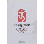 Olympic Games, Beijing, 2008, a collection of six original posters, all different designs, 50cm x