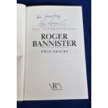 Autographed book, Roger Bannister autobiography 'Twin Tracks', first edition 2014, with