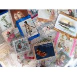 Tony Warr Collection, Victorian Frilled Greetings Cards, 25+ frilled greetings cards mostly Tuck