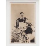 Postcard, USA, Deep Sea Diving / Advertising, sepia RP showing Lusitania diver J.D. Craig with