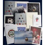 Football memorabilia, a collection of 14 modern era PFA Christmas cards, all personally signed '