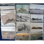 Postcards, Naval, a collection of approx. 250 postcards and photographs of mostly Royal Navy related