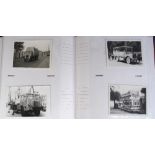 Motoring, 2 albums of 200+ mostly black and white photographs of lorries, buses, cars, fire engines,