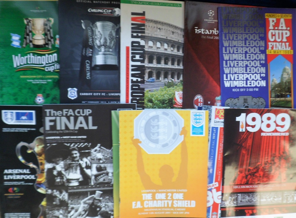Football Programmes, Liverpool FC, selection of 16 Big Match programmes, 1988 onwards, inc. FAC
