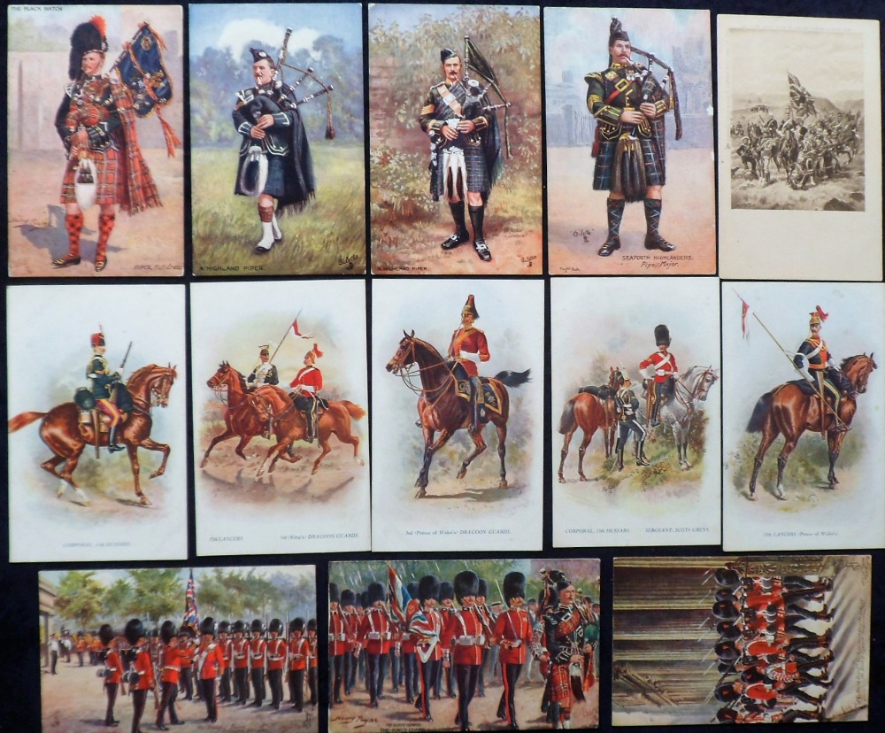 Tony Warr Collection, Postcards, a mixed collection of 27 Military cards illustrated by Harry - Image 2 of 2