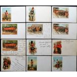 Tony Warr Collection, Postcards, a good collection of 12 early Tuck published Military cards