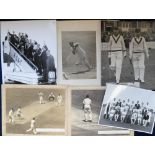 Cricket Press Photographs, a collection of 70+ b/w press photos, mostly 1940's/1960's including