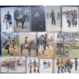 Postcards, Military, a collection of approx. 40 cards inc. several French artist-drawn issues