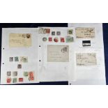 Postal History, Middlesex and Southwest London, QV onwards, postmark collection mostly relating