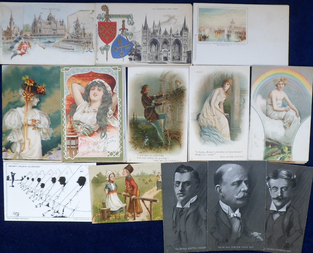 Tony Warr Collection, Postcards, a good subject mix selection of 49 cards with many published by