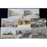 Postcards, 8 cards inc. 7 RP's, 2 showing R.M.S. Bayardo wreck at Hull 1912, one Military card