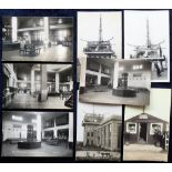 Postcards, Aviation, Croydon Airport, 7 RP's, 4 showing interior views of main booking hall,