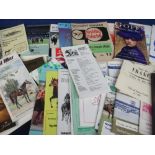 Horse Racing, race cards, collection of approx. 100 foreign race cards, 1970s onwards, from many