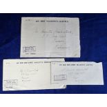 Postal History, Salvage Mail, 3 envelopes posted to the Bahamas each one with cachet stating '