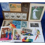 Ephemera and Coins, quantity of mixed ephemera to include 3 x 1930s Greetings Telegrams, 1808