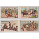 Trade cards, Liebig, 5 scarce Dutch language sets, Modes of Transport S579 (slight staining to