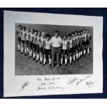 Football autographs, Southampton FC, b/w photo showing 'The Class of 81', signed to border by Lawrie