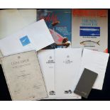 Aviation, Concorde, passenger flight folder inc. note book, stationery, menu card, in flight