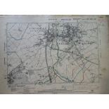 Maps, 60+ OS maps dating from the early to mid 20th C together with a copy of 'The Illustrated