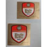 Beer labels, Overseas, 2 lever arch files marked Italy A - Ceccano and Hungary & Italy C-R