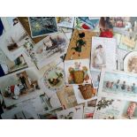 Tony Warr Collection, 100+ Victorian Greetings Cards (together with some later), to include die cut,