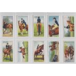 Cigarette cards, 2 sets, Franklyn, Davy & Co, Hunting & Lambert & Butler Horsemanship (gd/vg)