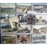 Postcards, Irish assortment of approx. 120 cards, RP's and printed, inc. topographical, passenger