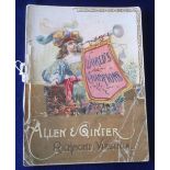 Tobacco issue, USA, Allen & Ginter printed album World's Champions 2nd Series, binding string