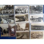 Postcards, Yorkshire, a mixed selection of topographical, social history and railway cards, 42 in