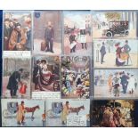 Postcards, a collection of 27 London and Town Life cards including Town Life Tuck Oilette series