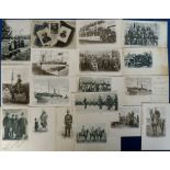 Postcards, Military, a Boer War selection of 18 printed cards from various Tuck series including